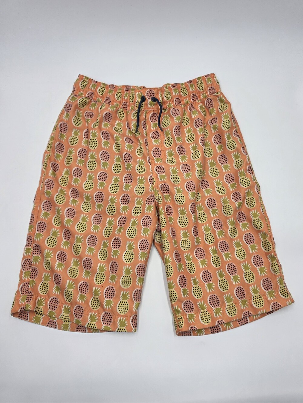 Tea Collection boys' pineapple print swim trunks size 12